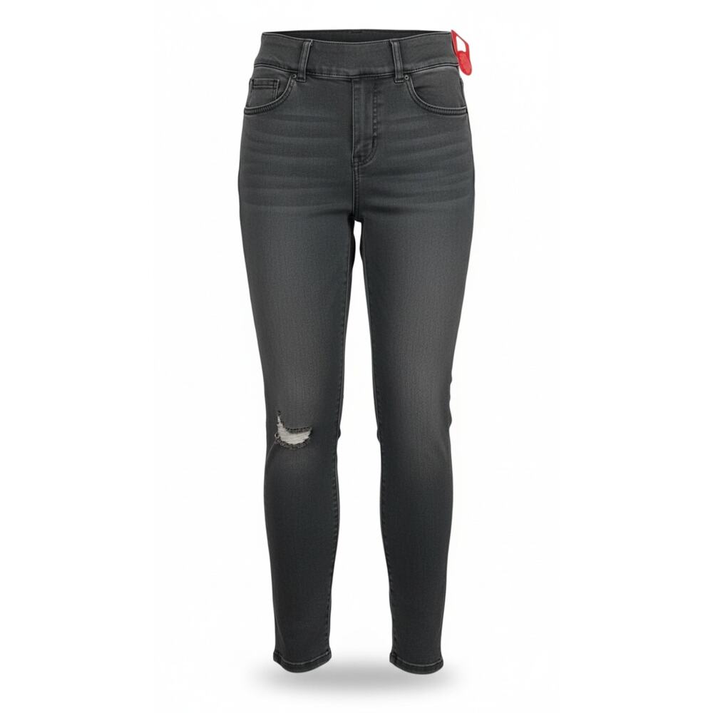 NWT SPANX Skinny Jeans Womens‎ Size XS Vintage Gray High Rise Pull-On